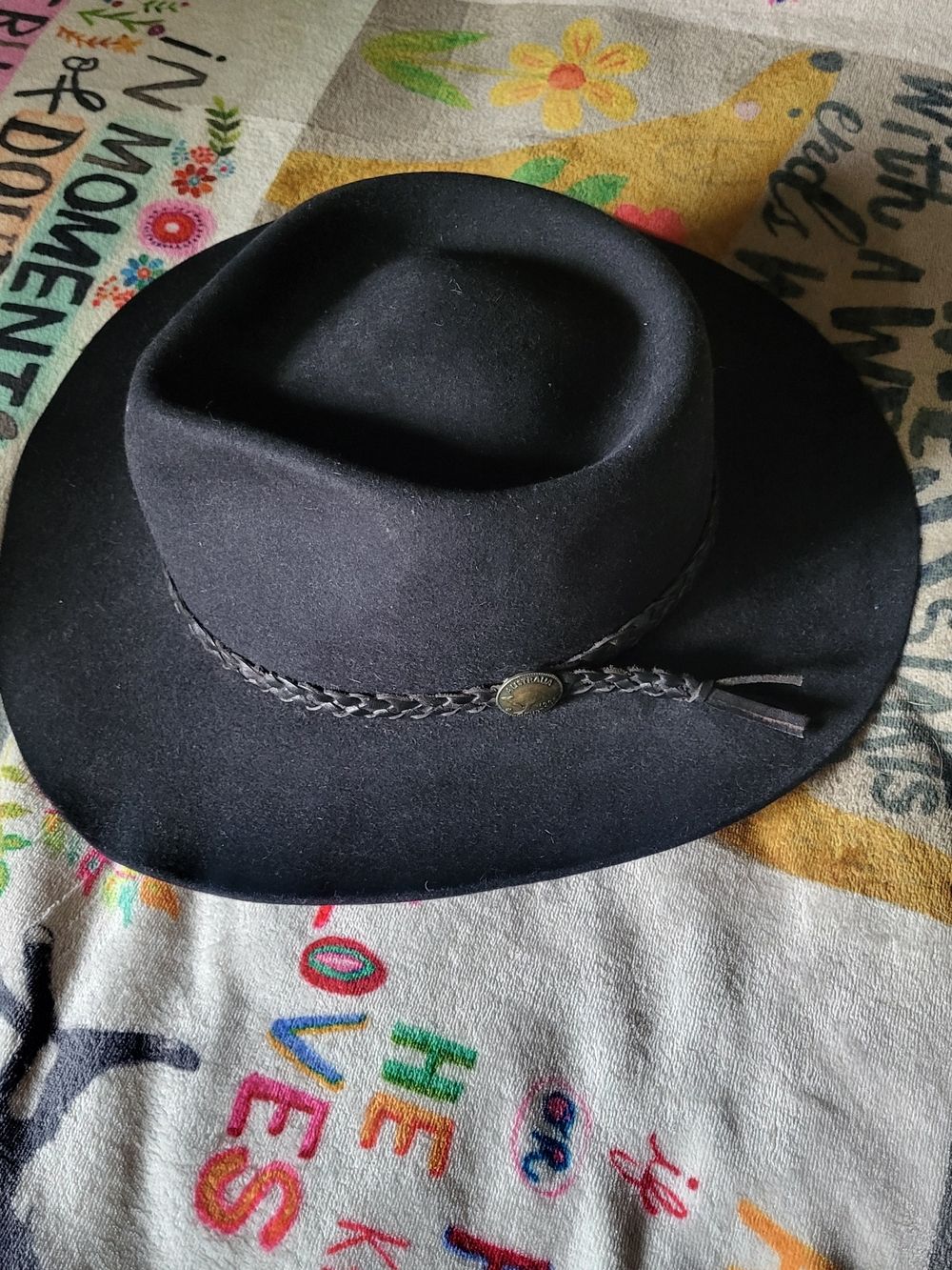 Vintage Akubra Pure Fur Felt Snowy River Hat, XL